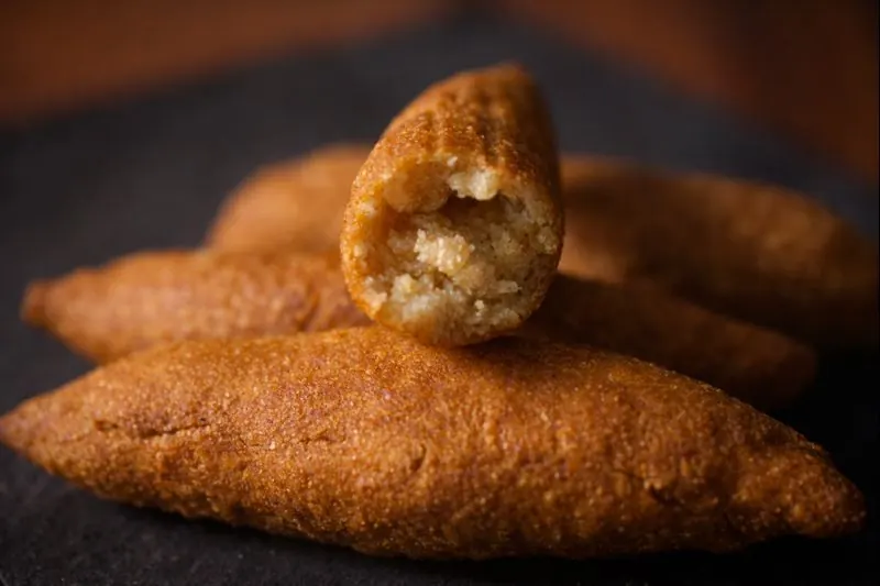 Golden festival dumplings