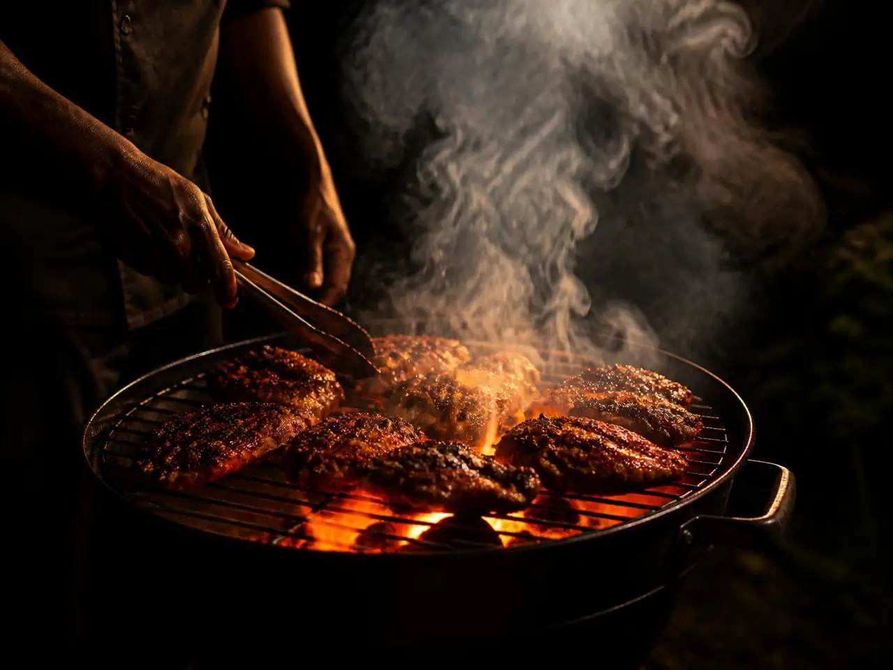 The Grill Side set for a private event at Jerk Harbour